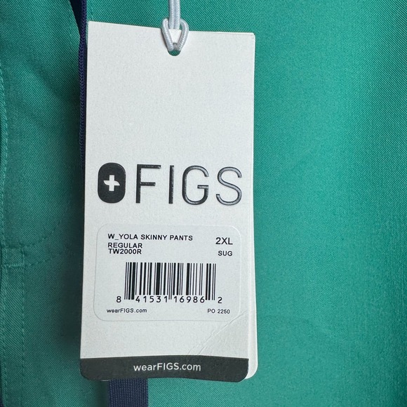 FIGS Technical Collection Women's Scrub Set Women XXL Catarina/Yola Skinny Green - Picture 10 of 15